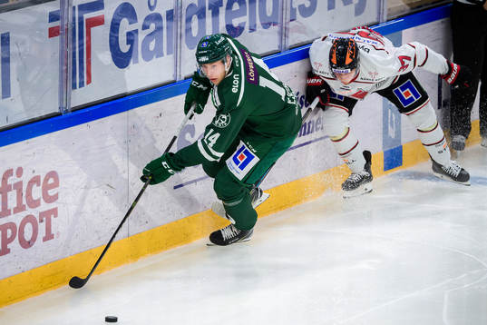 Färjestads Victor Ejdsell och Örebros Glenn Gustafsson