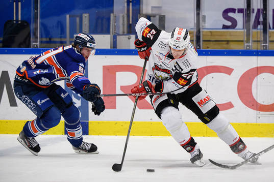 Växjös Fredrik Karlström och Malmö Redhawks Lars
