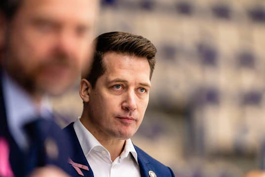 Växjös tränare Sam Hallam