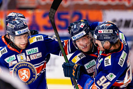 Växjös Robert Rosén, Richard Gynge och Joel Persson