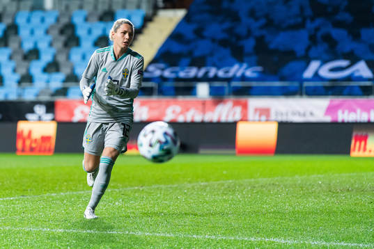 Goalkeeper Jennifer Falk of Sweden