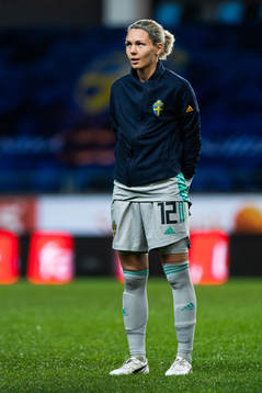 Goalkeeper Jennifer Falk of Sweden