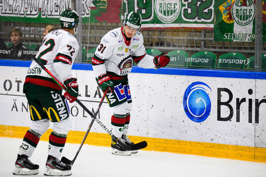 Frölundas Nicklas Lasu jublar