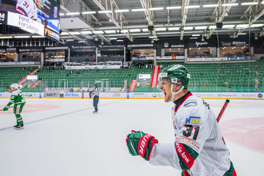 Frölundas Nicklas Lasu jublar