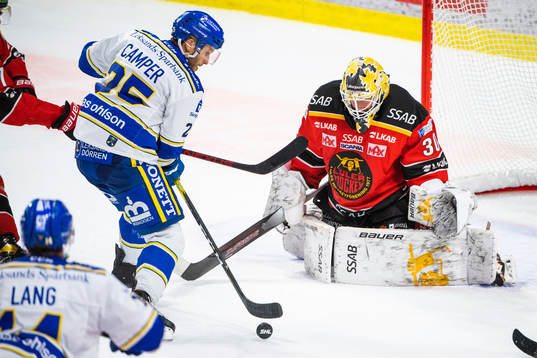 Leksands Carter Camper och Luleås målvakt David Rautio