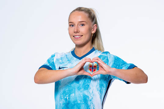 Thea Bjelde of the Norwegian women’s national football