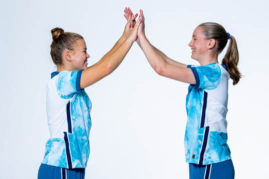 Olaug Tvedten and Elisabeth Terland of the Norwegian