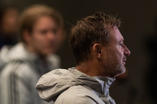 Peter Gerhardsson, head coach, is interviewed