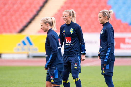 Rebecka Blomqvist, Amanda Ilestedt and Nathalie Björn