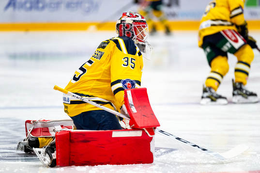 Södertäljes målvakt Filip Gustavsson