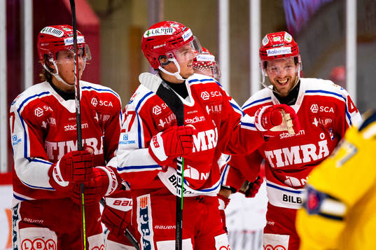 Timrås Jacob Blomqvist och Isac Lundeström jublar