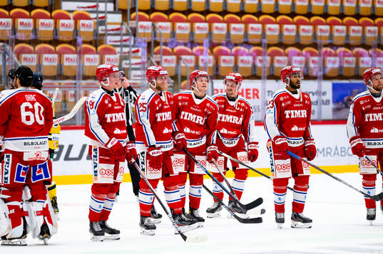 under ishockeymatchen i Hockeyallsvenskan mellan Timrå och