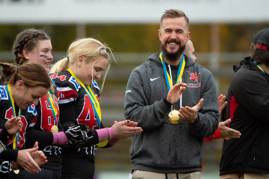 Carlstad Crusaders head coach Olof Folkunger