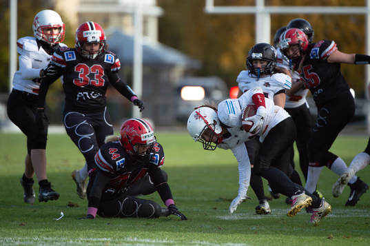 Carlstad Crusaders Alma Gustafsson och Carlstad Crusaders