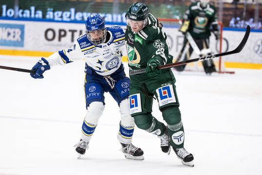 Leksands Isak Rosén och Färjestads Linus Arnesson