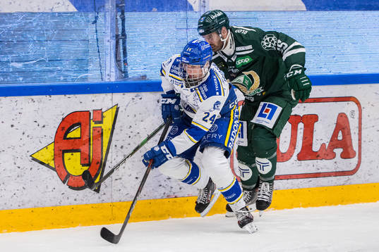 Leksands Isak Rosén och Färjestads Gustav Rydahl