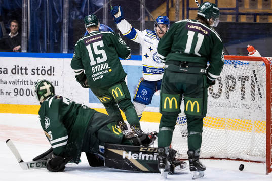 Leksands Oskar Lang jublar