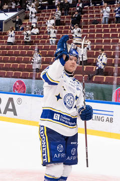 Leksands Patrik Zackrisson jubel