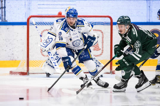 Leksands Daniel Gunnarsson och Färjestads Joakim Nygård