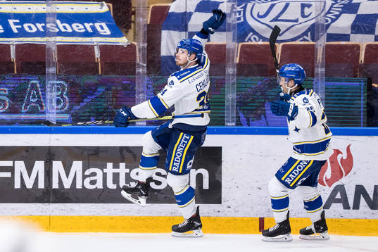 Leksands Peter Cehlarik jubel