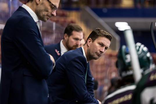 Färjestads huvudtränare Johan Pennerborn