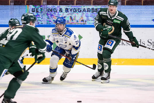 Leksands Isak Rosén och Färjestads Linus Arnesson