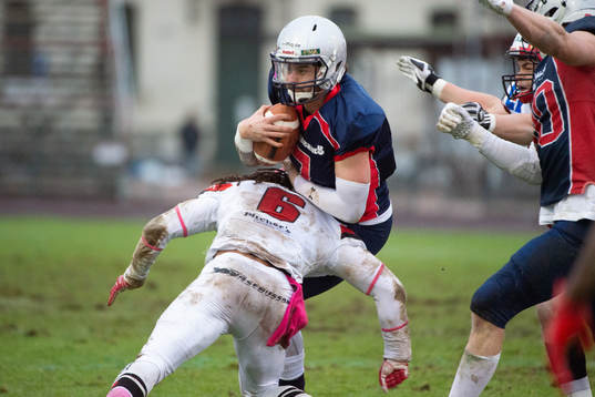 Carlstad Crusaders Danny Farley och Stockholm Mean Machines