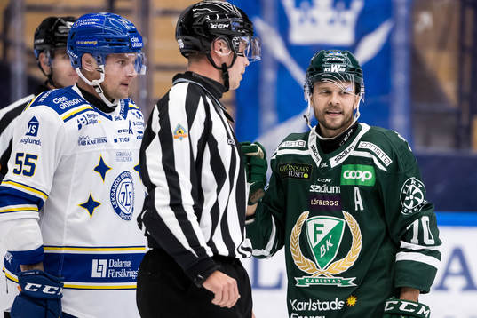 Leksands Jonas Ahnelöv och Färjestads Jacob Nilsson