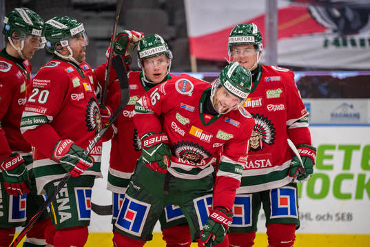 Frölundas Stefan Elliot jublar