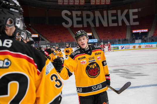 Luleås Noel Gunler jublar