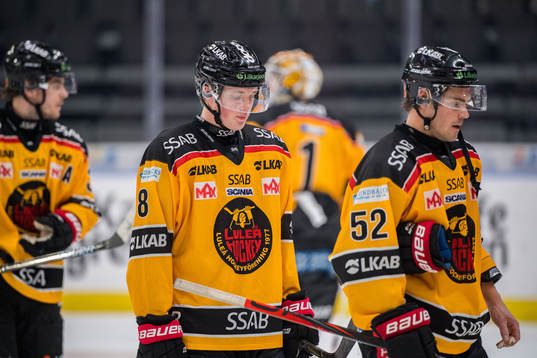 Luleås Noel Gunler och Karl Fabricius deppar