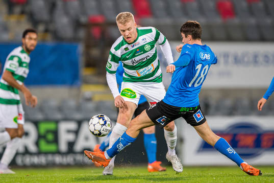 Västerås Simon Johansson och Halmstads Emil Tot Wikström