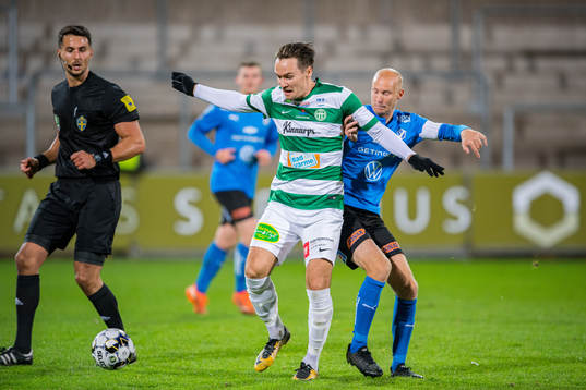 Västerås Viktor Prodell och Halmstads Andreas Johansson