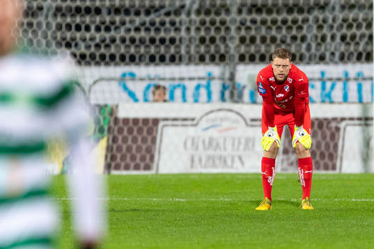 Halmstads målvakt Malkolm Nilsson Säfqvist