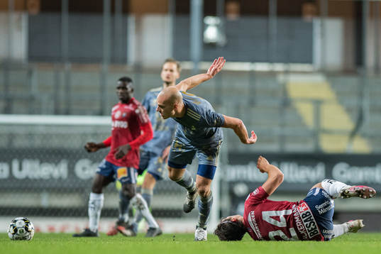 under fotbollsmatchen i Superettan mellan Örgryte och