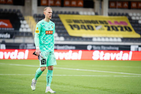 Häckens målvakt Pontus Dahlberg  deppar
