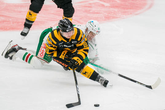 Skellefteås Tuomas Kiiskinen och Rögles Leon Bristedt