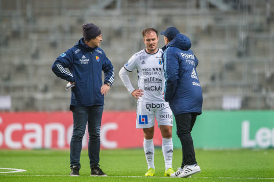 Djurgårdens tränare Kim Bergstrand och tränare Thomas
