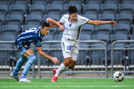 Djurgårdens Haris Radetinac och Sirius Stefano Vecchia