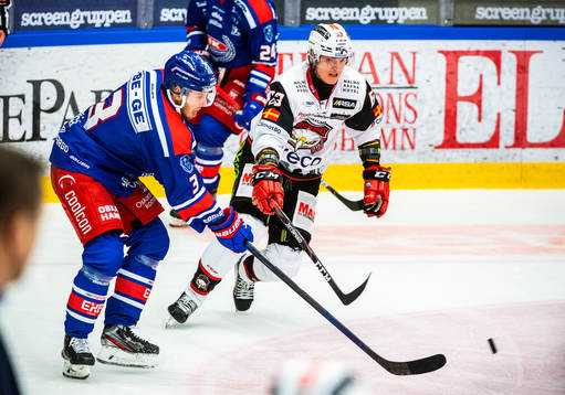 Oskarshamns Pontus Näsén och Malmö Redhawks Fredrik