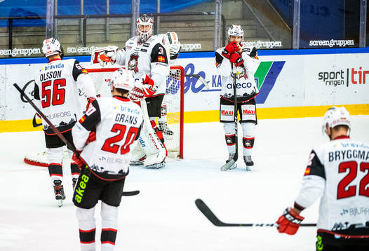 Malmö Redhawks spelare deppar
