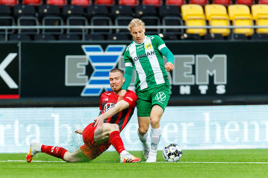 Östersunds Thomas Isherwood och Hammarbys Gustav Ludwigson