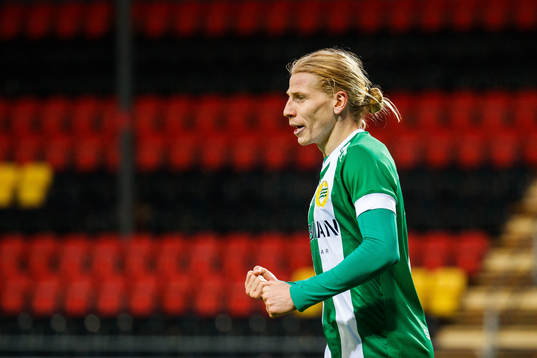 Hammarbys Gustav Ludwigson jublar