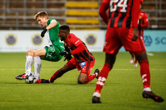 Östersunds Kalpi Wilfried Ouattara och Hammarbys Aron