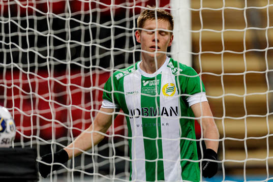 Hammarbys Aron Johansson deppar