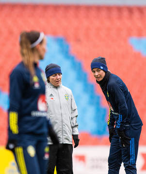 Physiology therapist Annica Näsmark and Lina Hurtig