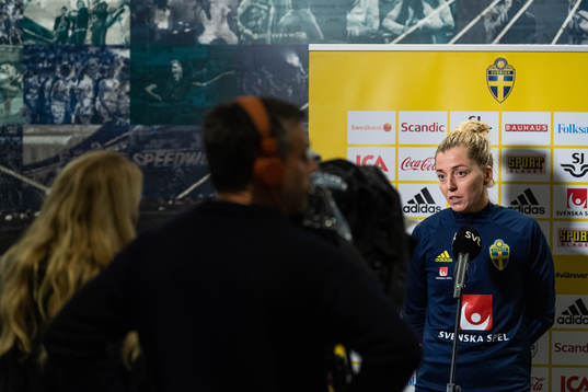 Linda Sembrant is interviewed