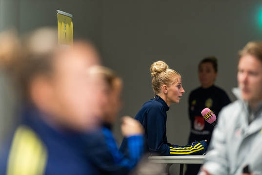 Sofia Jakobsson is interviewed