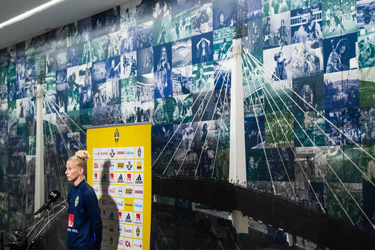 Sofia Jakobsson is interviewed
