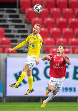 Kalmars Adrian Edqvist och Falkenbergs Tobias Englund